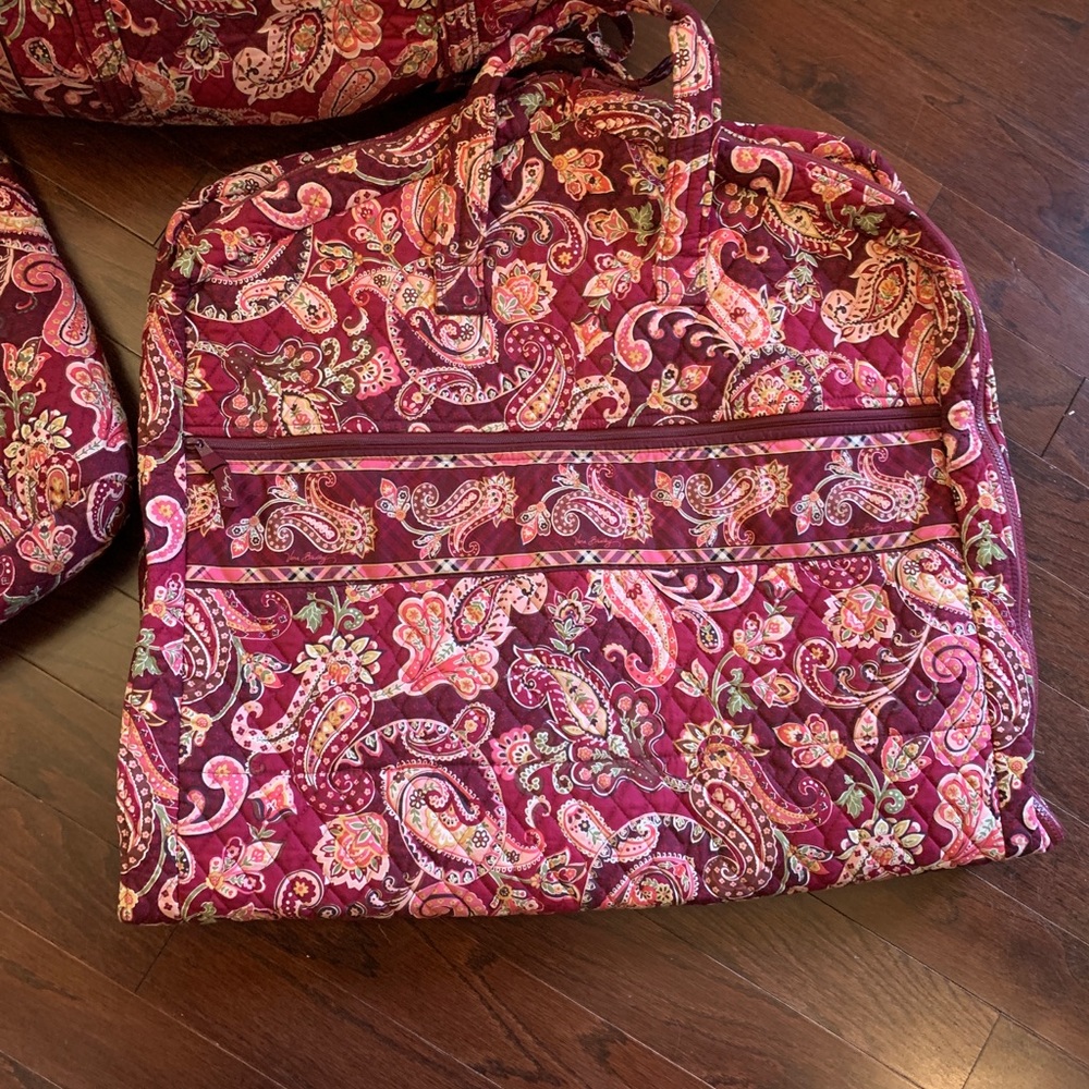 Vera Bradley Piccadilly Plum travel bundle: 3 bags - Picture 2 of 6